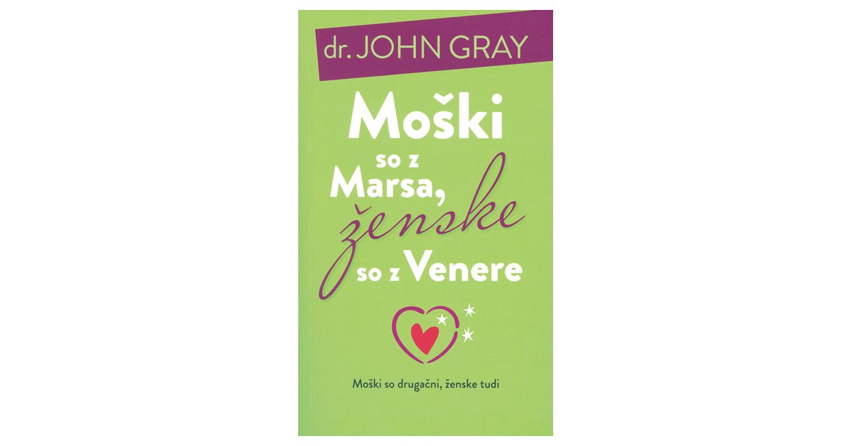 Moški so z Marsa, ženske so z Venere | John Gray - Knjigarna Bukla